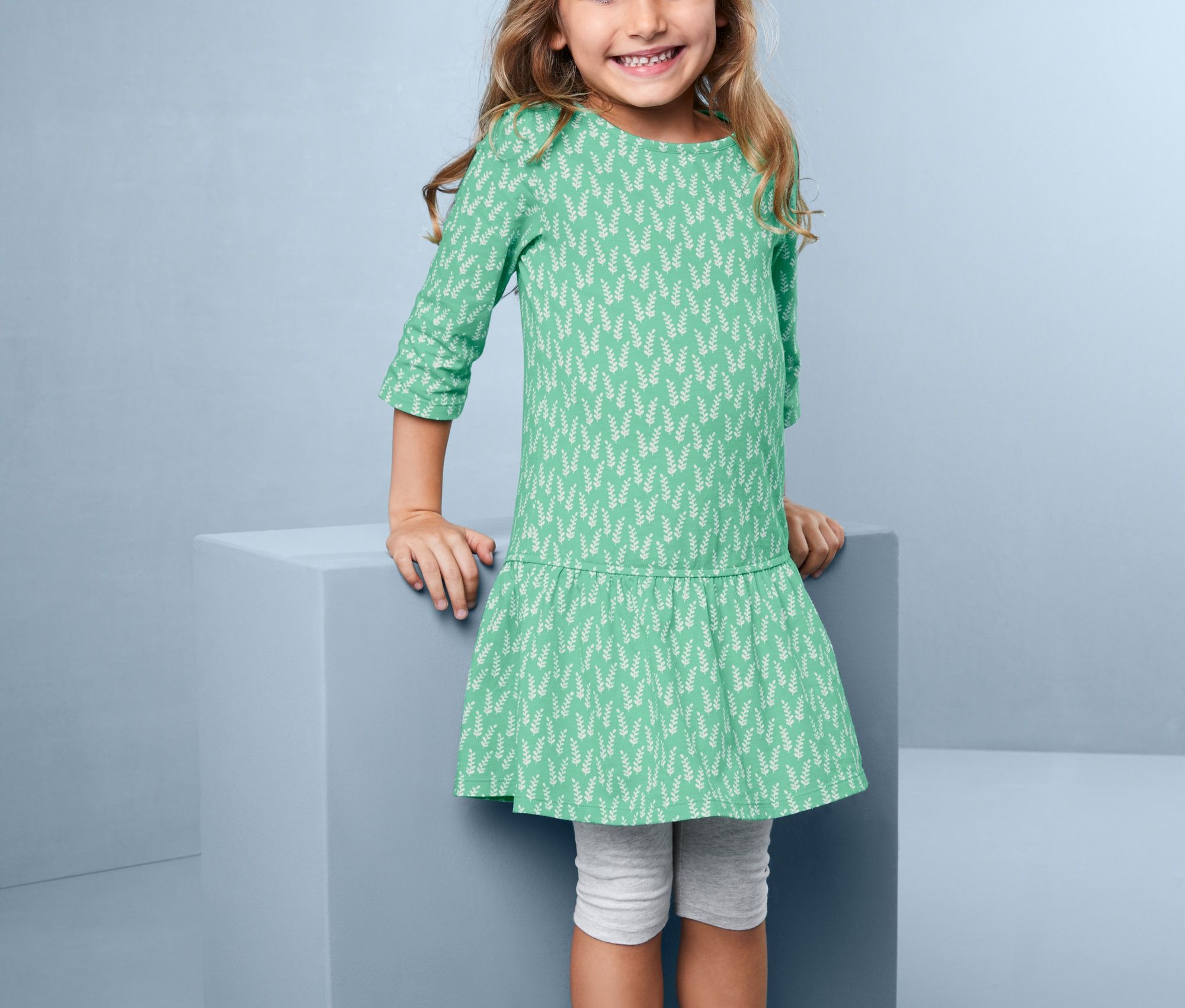 Thumbnail - Tchibo - Jerseykleid - Mädchen - Gr. 86/92 - weiß