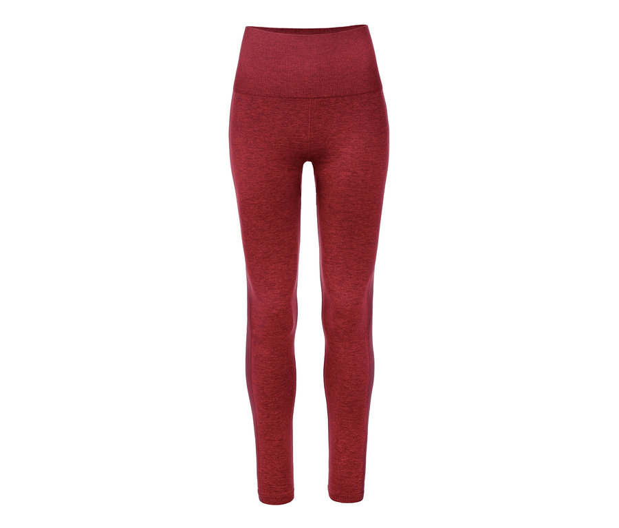 Rote Seamless-Funktions-Sporttights.