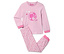 Rosa Pyjama mit langen Ärmeln und Barbie-Puppenaufdruck.