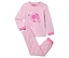 Rosa Pyjama mit langen Ärmeln und Barbie-Puppenaufdruck.