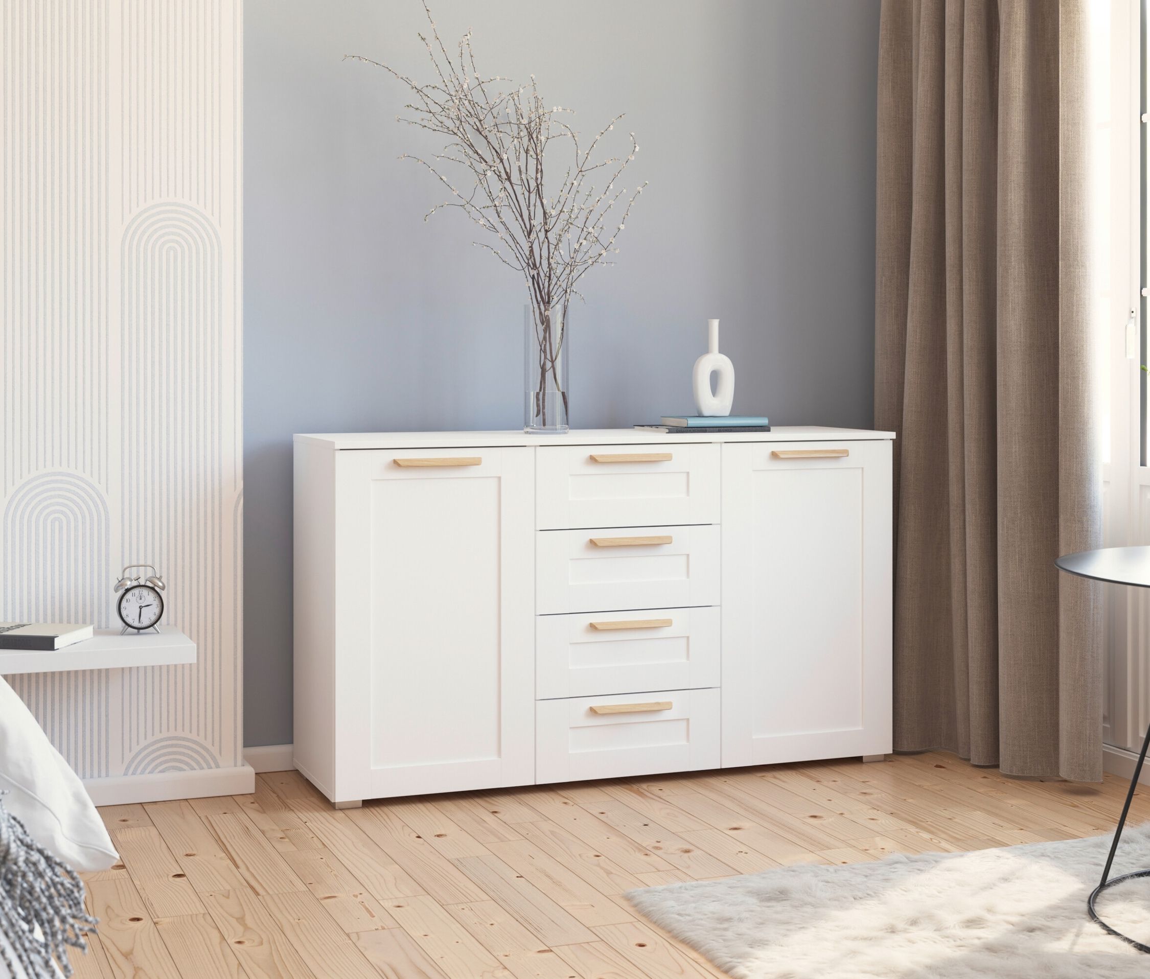 Thumbnail - rauch Kommode »Aditio« - 140x42x81cm - braun - Holz / Holz