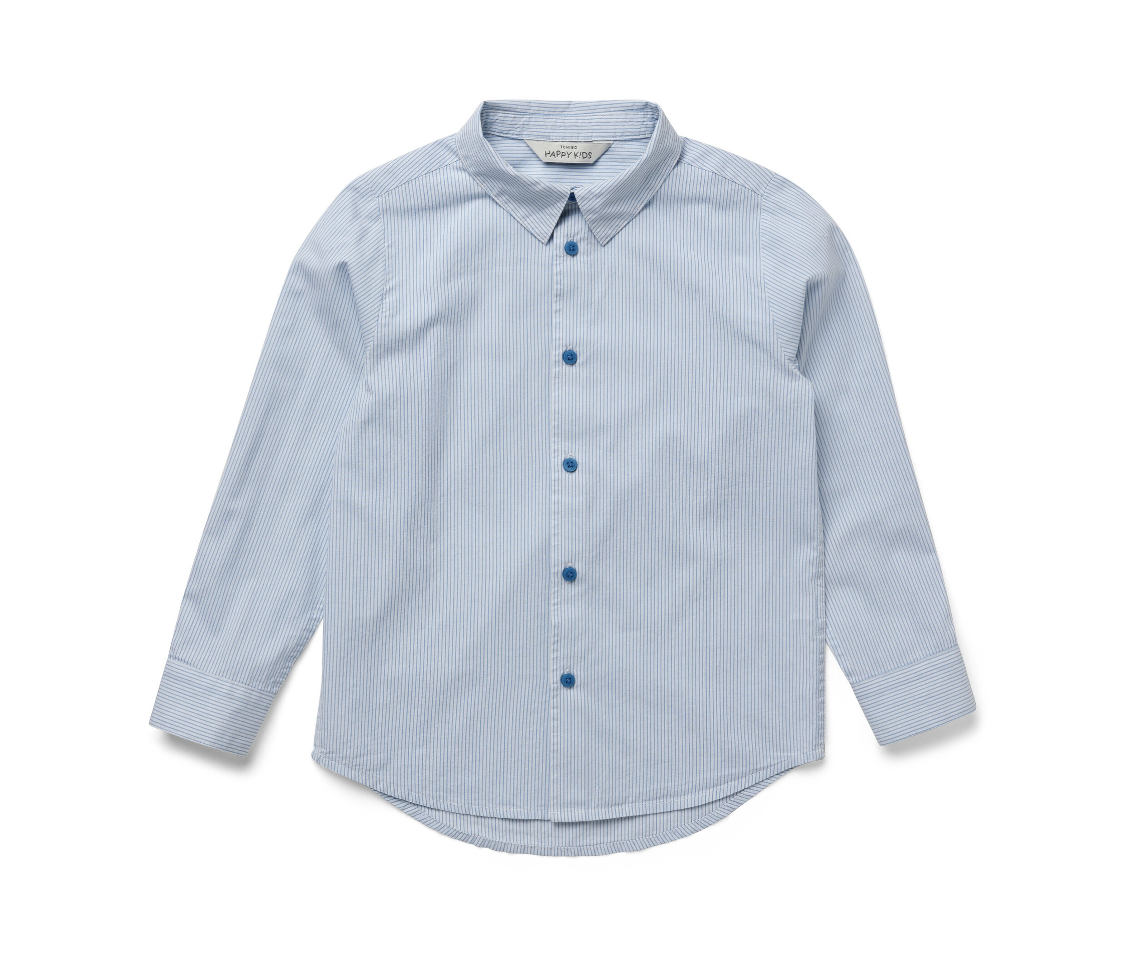 Tchibo - Kinder-Hemd - Gr. 158/164 - hellblau/gestreift