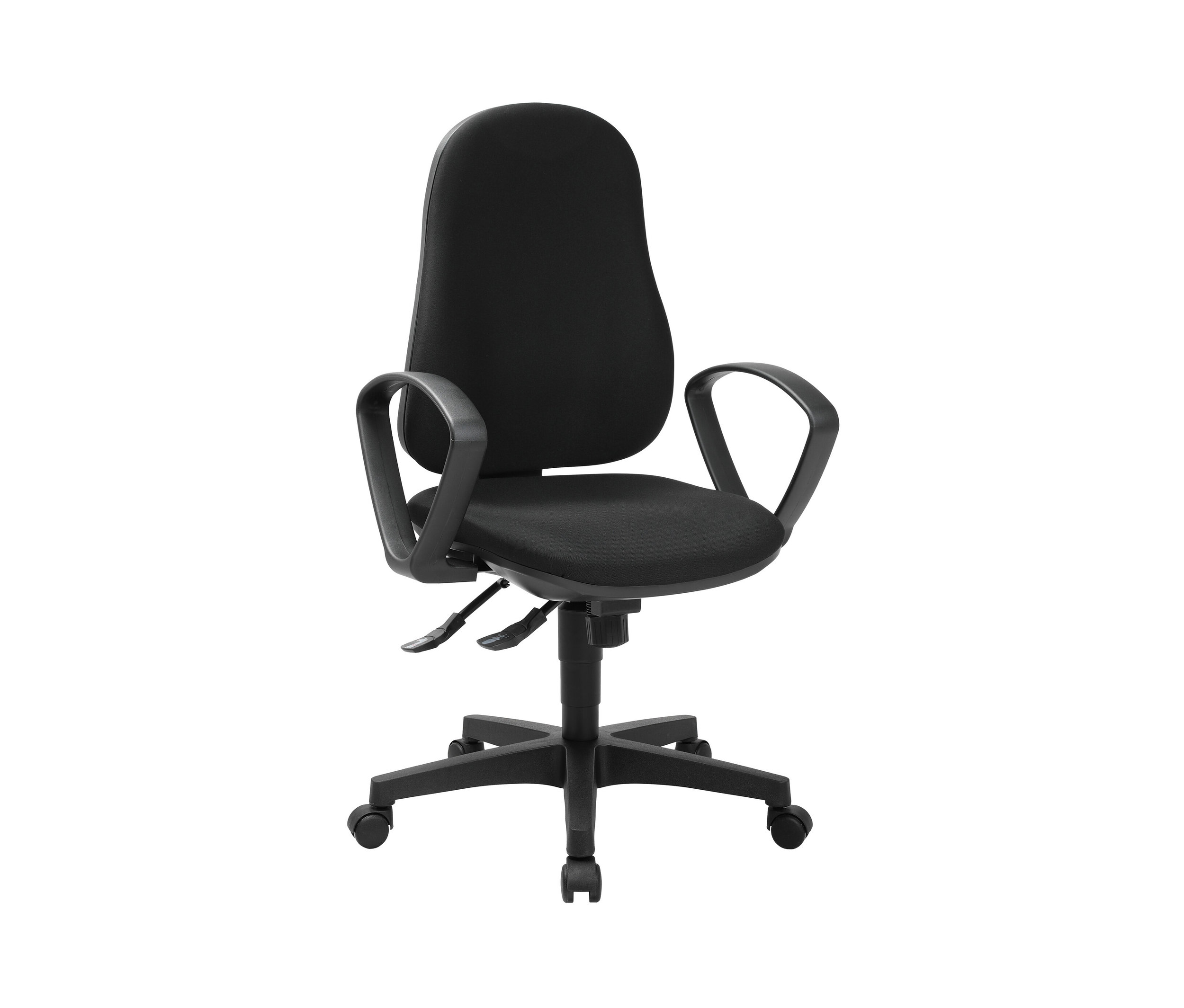 Topstar Stuhl »Support SY« - 60x80x38cm - schwarz - - Polyester / Kunststoff / Holzwerkstoffe