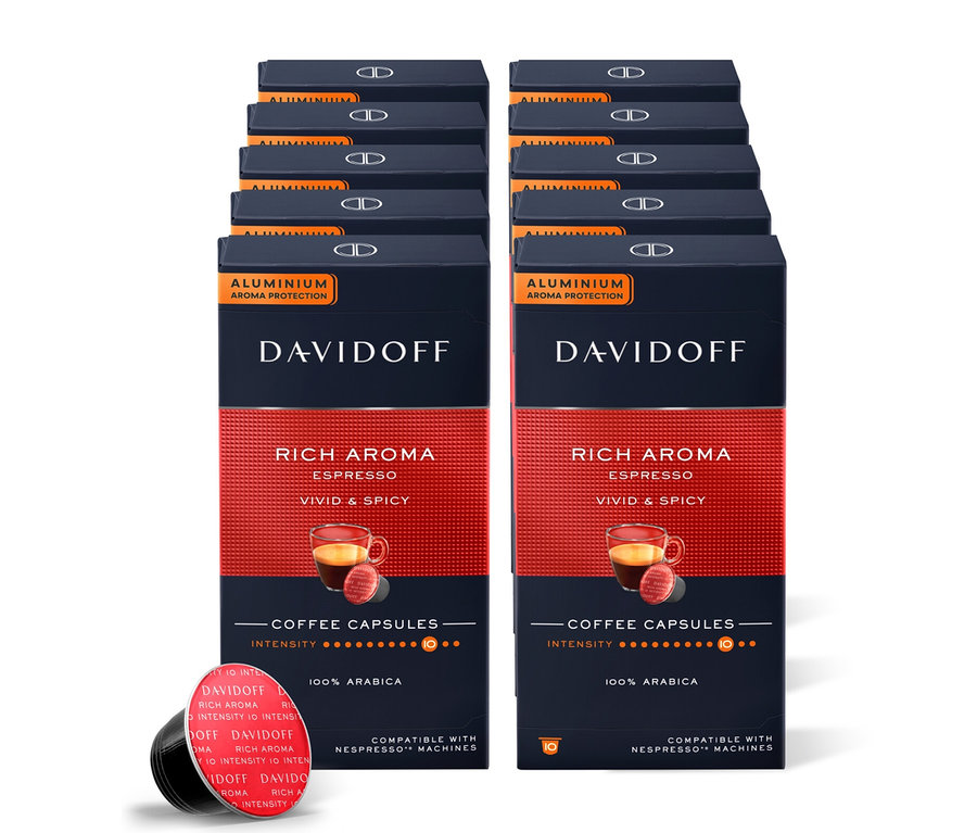 DAVIDOFF CAFÉ Rich Aroma Espresso - 10 x 10 Kapseln