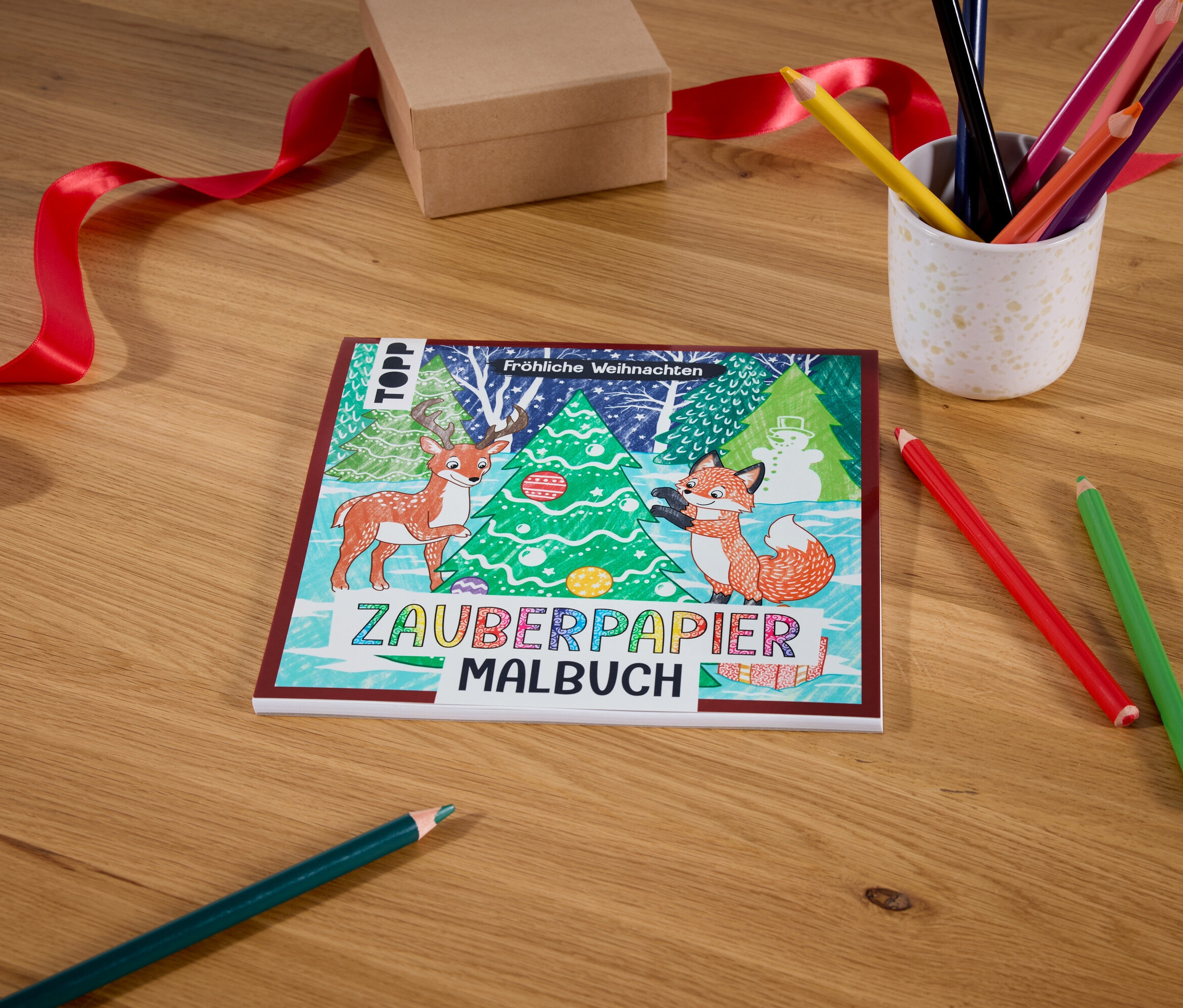 Tchibo - Zauberpapier-Malbuch »Fröhliche Weihnachten«