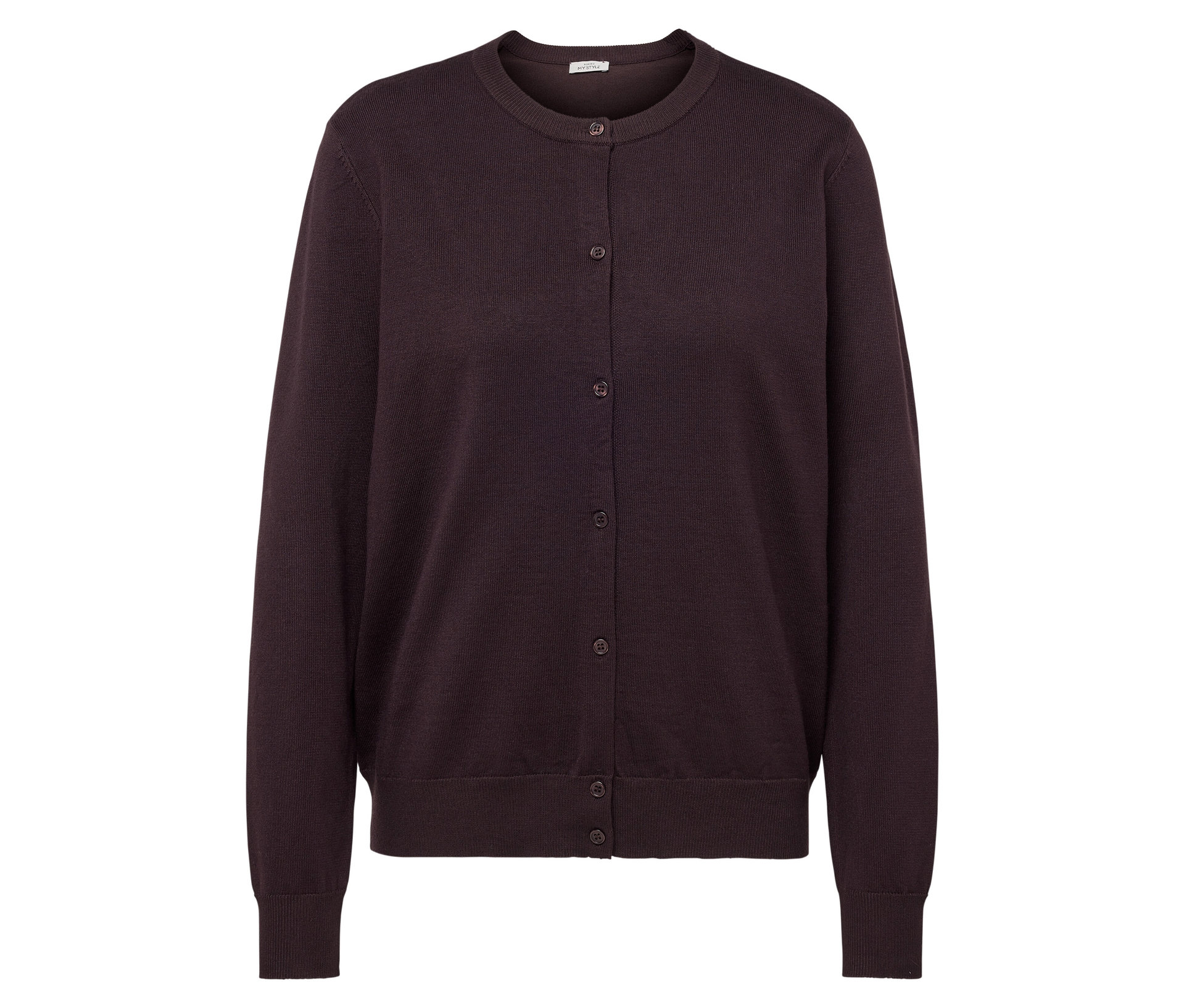 Feinstrick-Cardigan - Damen - Gr. XL - dunkelbraun - dunkelbraun