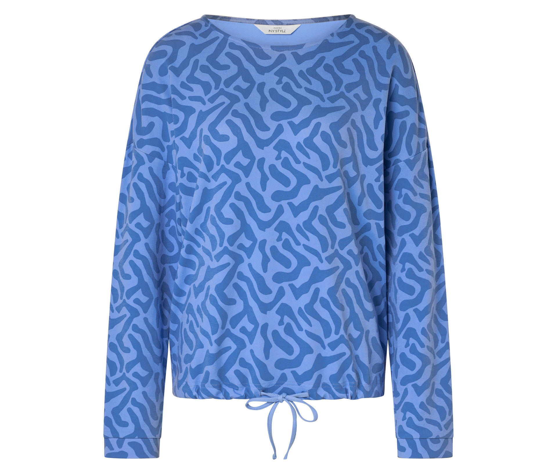 Sweatshirt mit Detail - Damen - Gr. XL - blau - blau