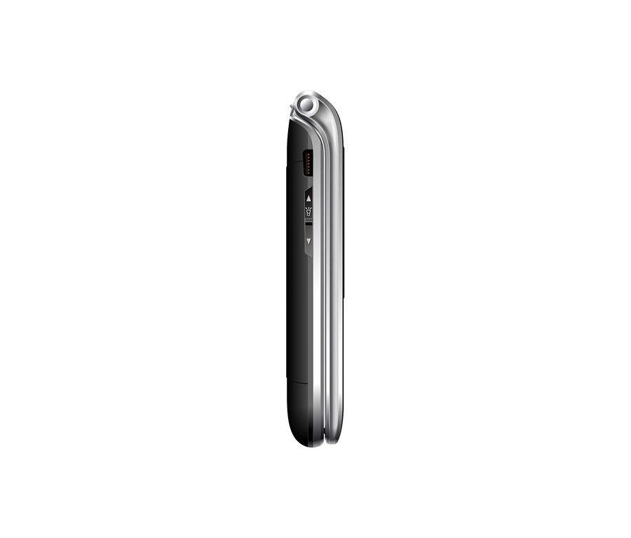 Seitenansicht des schwarzen Bea-fon SL605 LTE.
