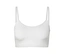 Weißes Bustier mit dünnen Trägern.