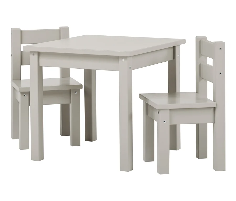 Hoppekids Tisch-und-Stuhl-Set »Mads«, hellgrau.
