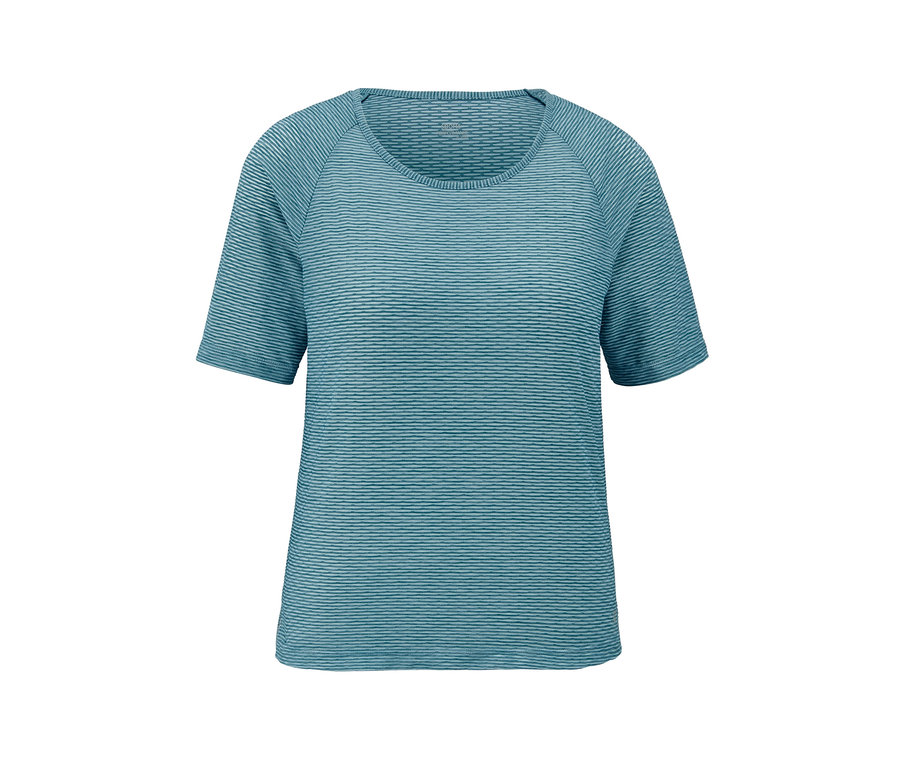 Blaues 2-in-1-Sporttop.