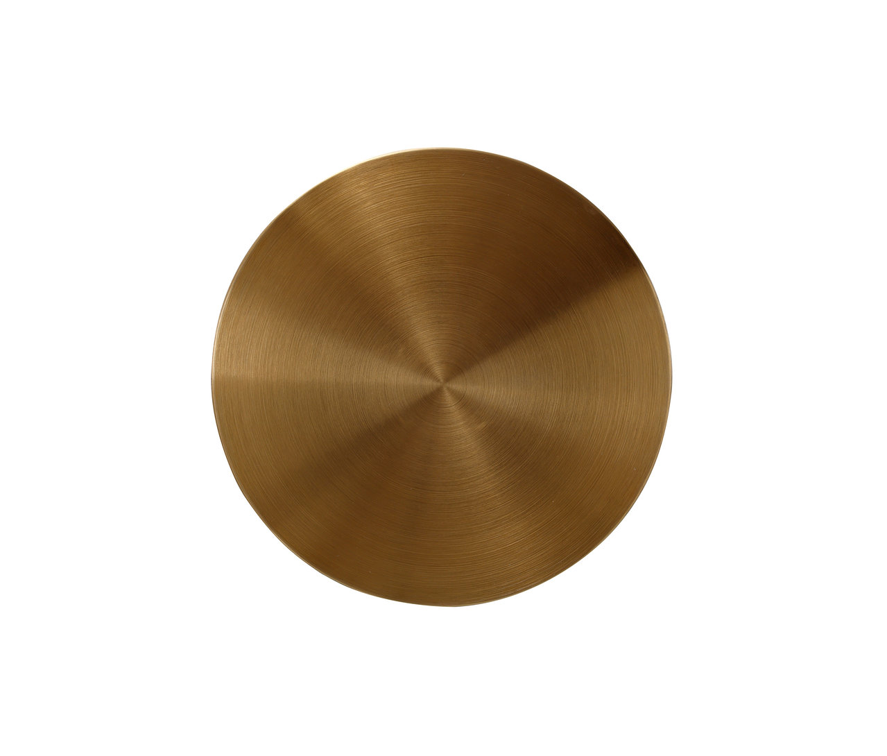 Detailaufnahme einer goldenen Tischplatte des Kayoom-Beistelltischs »Art Deco 425«.