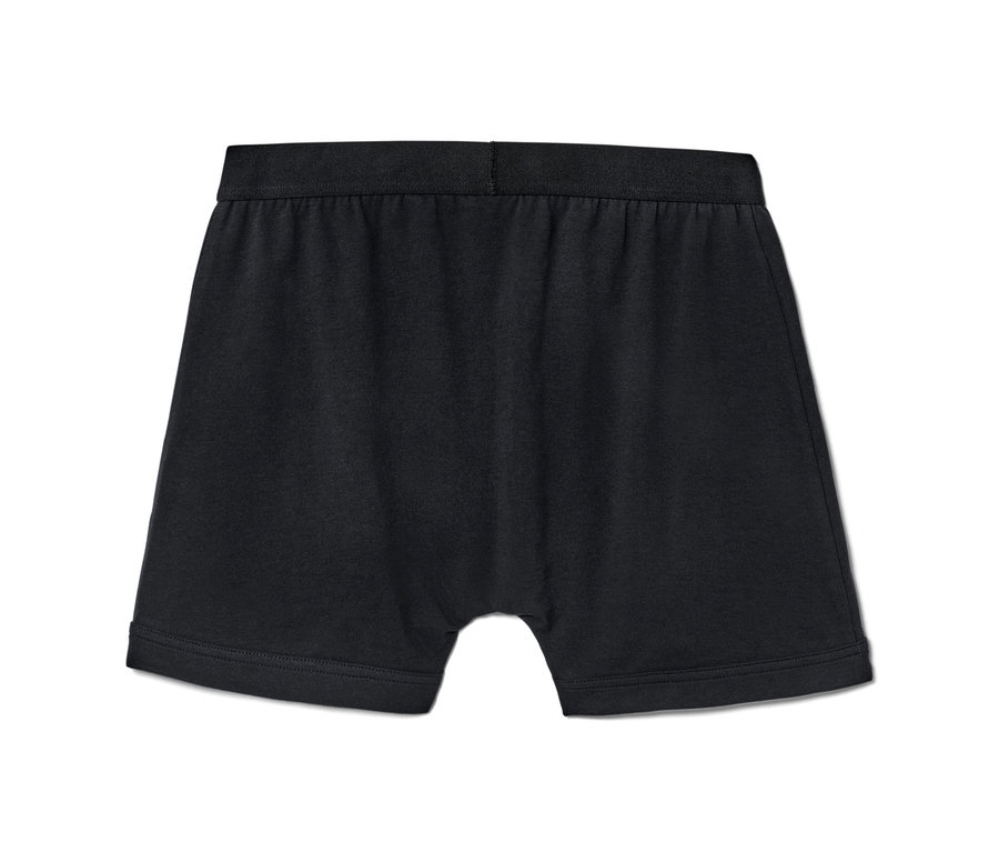 Detailansicht von hinten: 2 schwarze Slipboxer mit Eingriff.