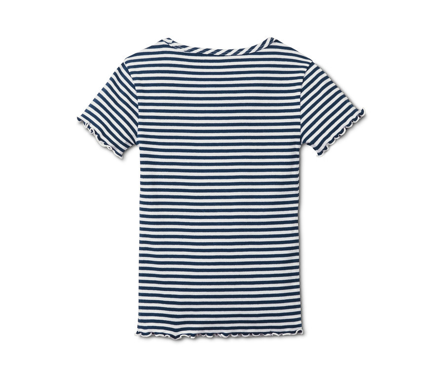 Detailansicht eines gestreiften Rippshirts aus dem 2 Rippshirts Set.