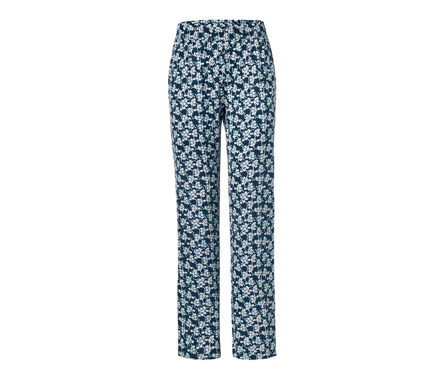 Pyjama-Hose mit Blumenmuster.