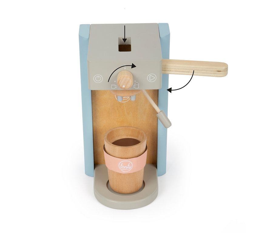 Holz-Kaffeemaschine mit Tasse. small foot Kaffeemaschinen-Set »tasty«.