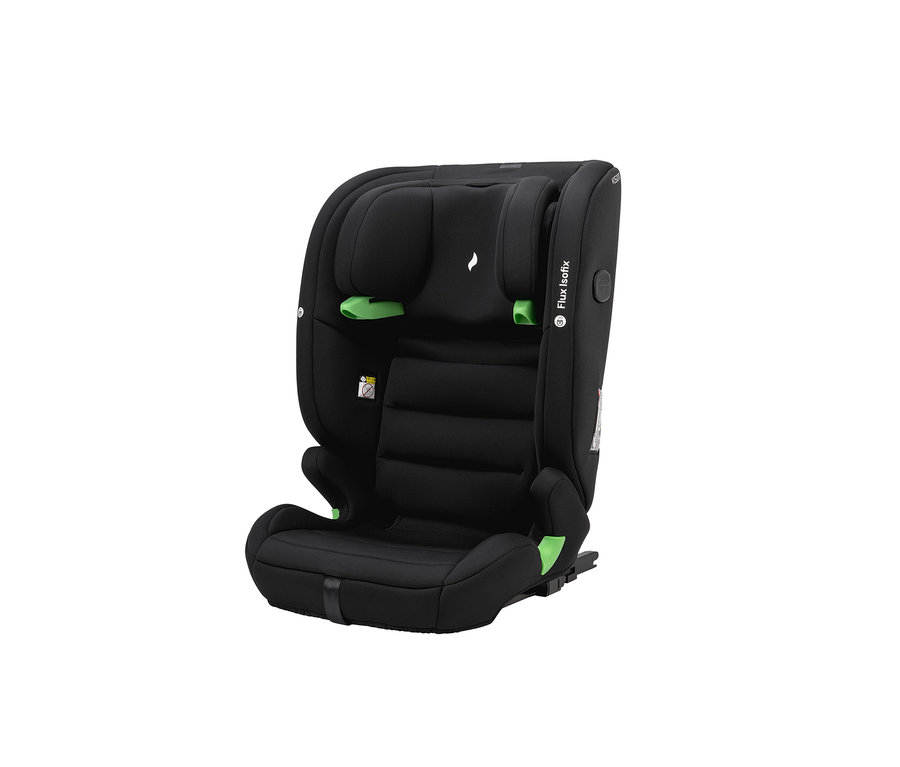 Schwarzer und grauer Osann Kindersitz »Flux Isofix i-Size«.
