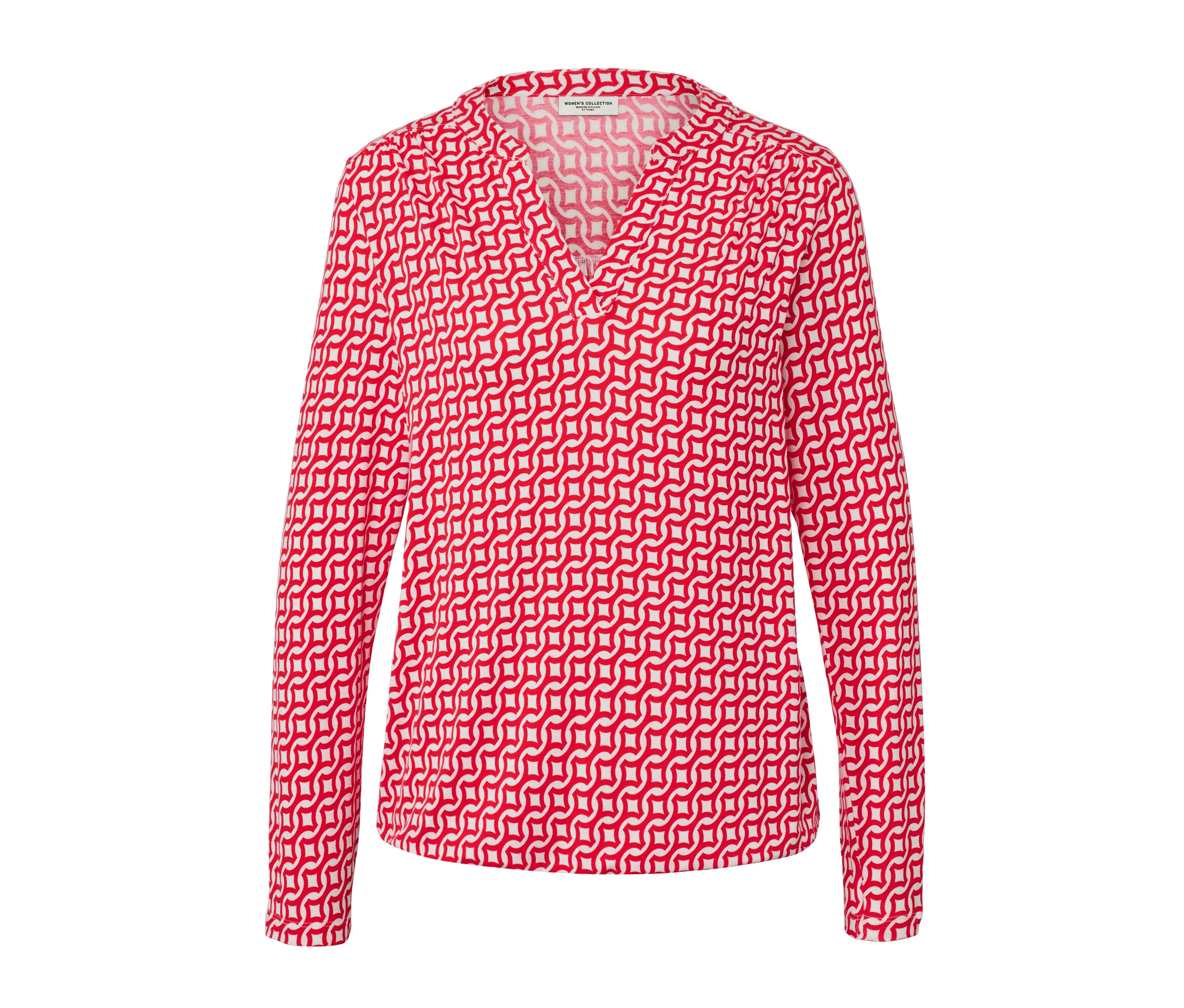 Tchibo - Bedrucktes Blusenshirt - Damen - Gr. S - creme/print