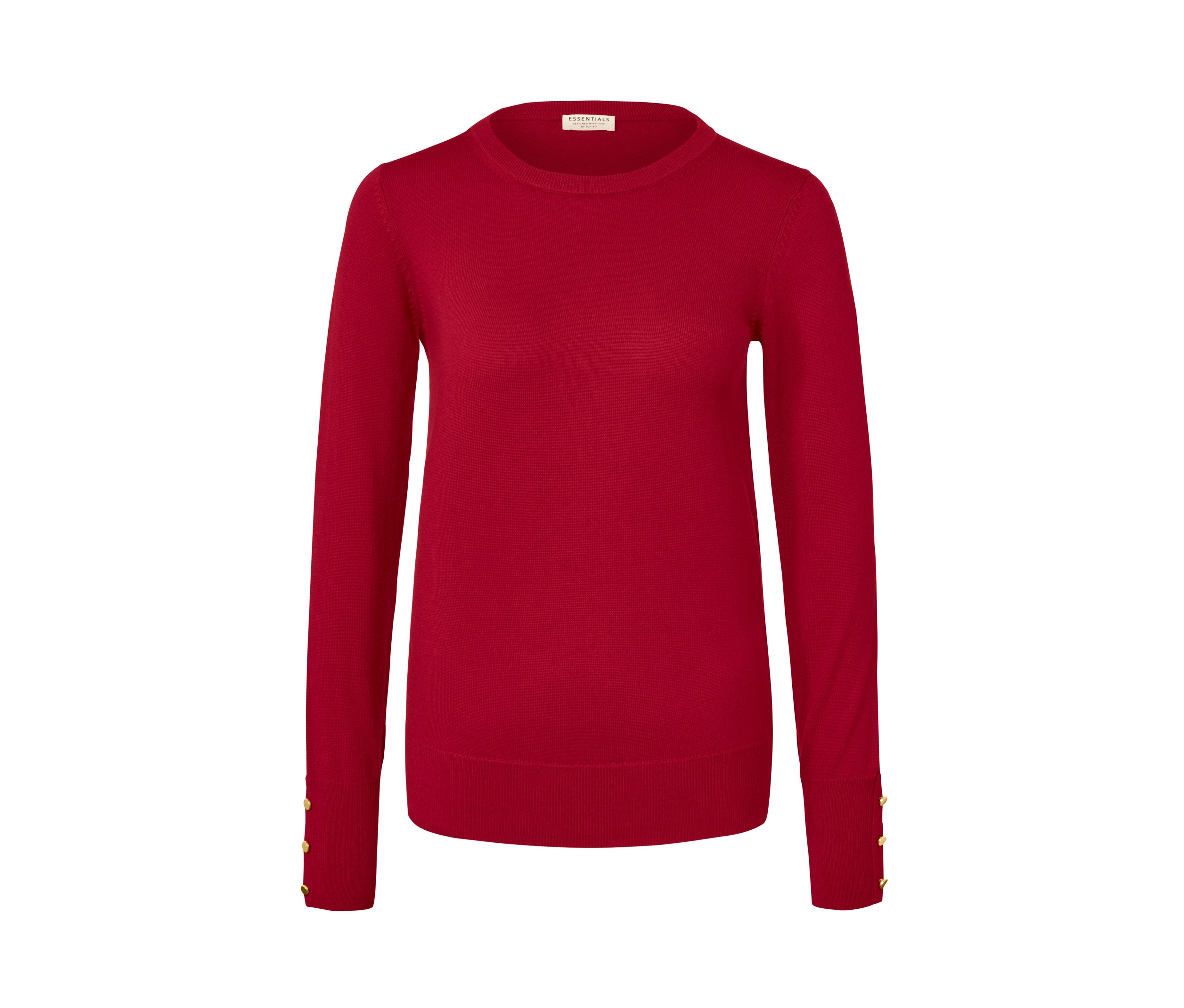 Tchibo - Feinstrickpullover mit Merinowolle - Damen - Gr. XL - rot