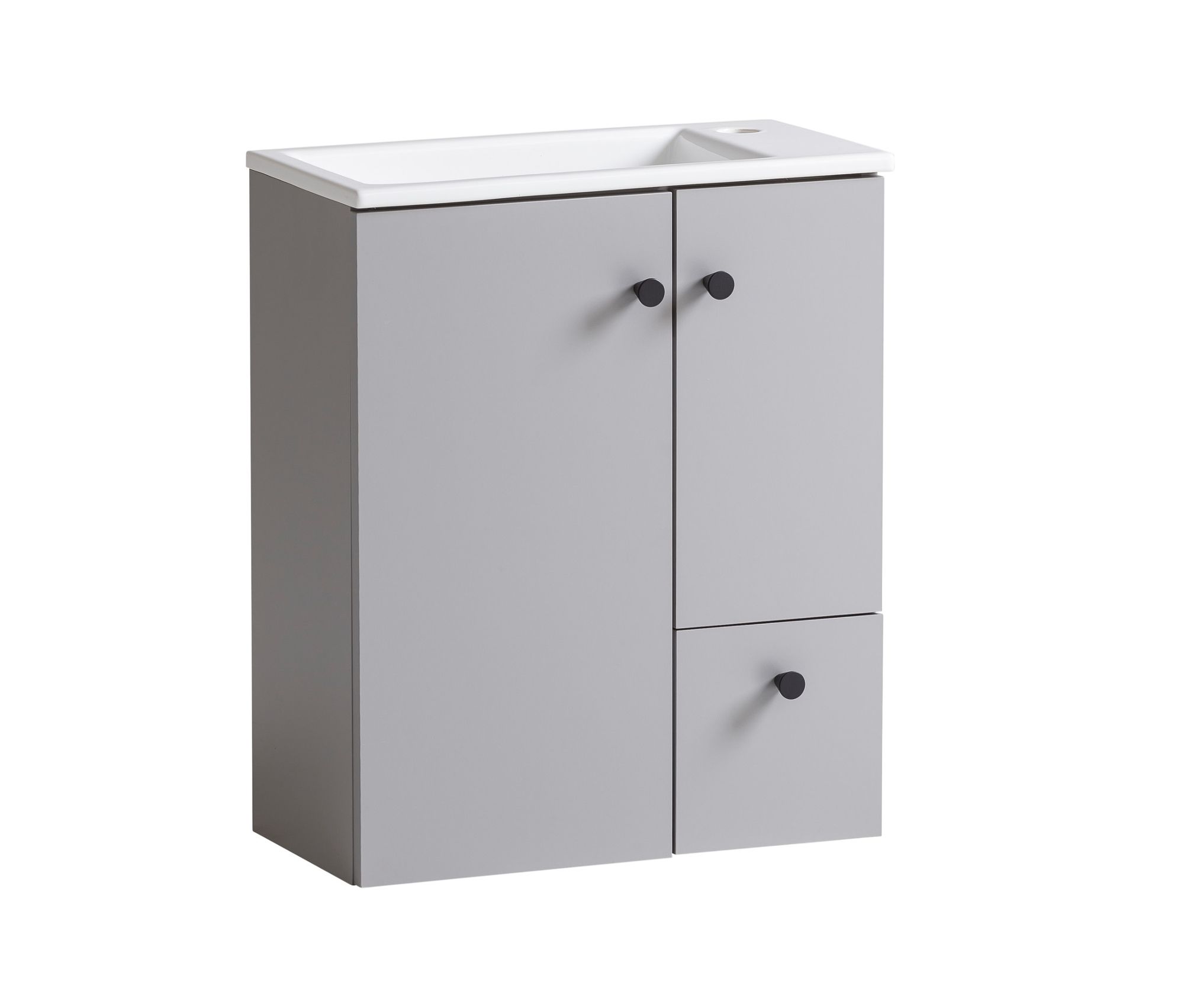 Tchibo - Waschtisch »Balto« - 50x20x60cm - schwarz - Holz / Metall / Keramik