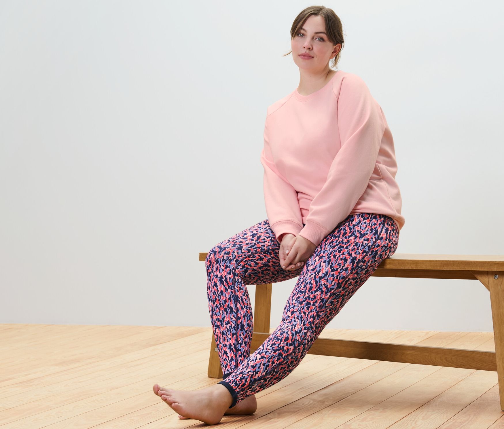 Thumbnail - Tchibo - Yoga-Sweatshirt - Damen - Gr. S - rosé