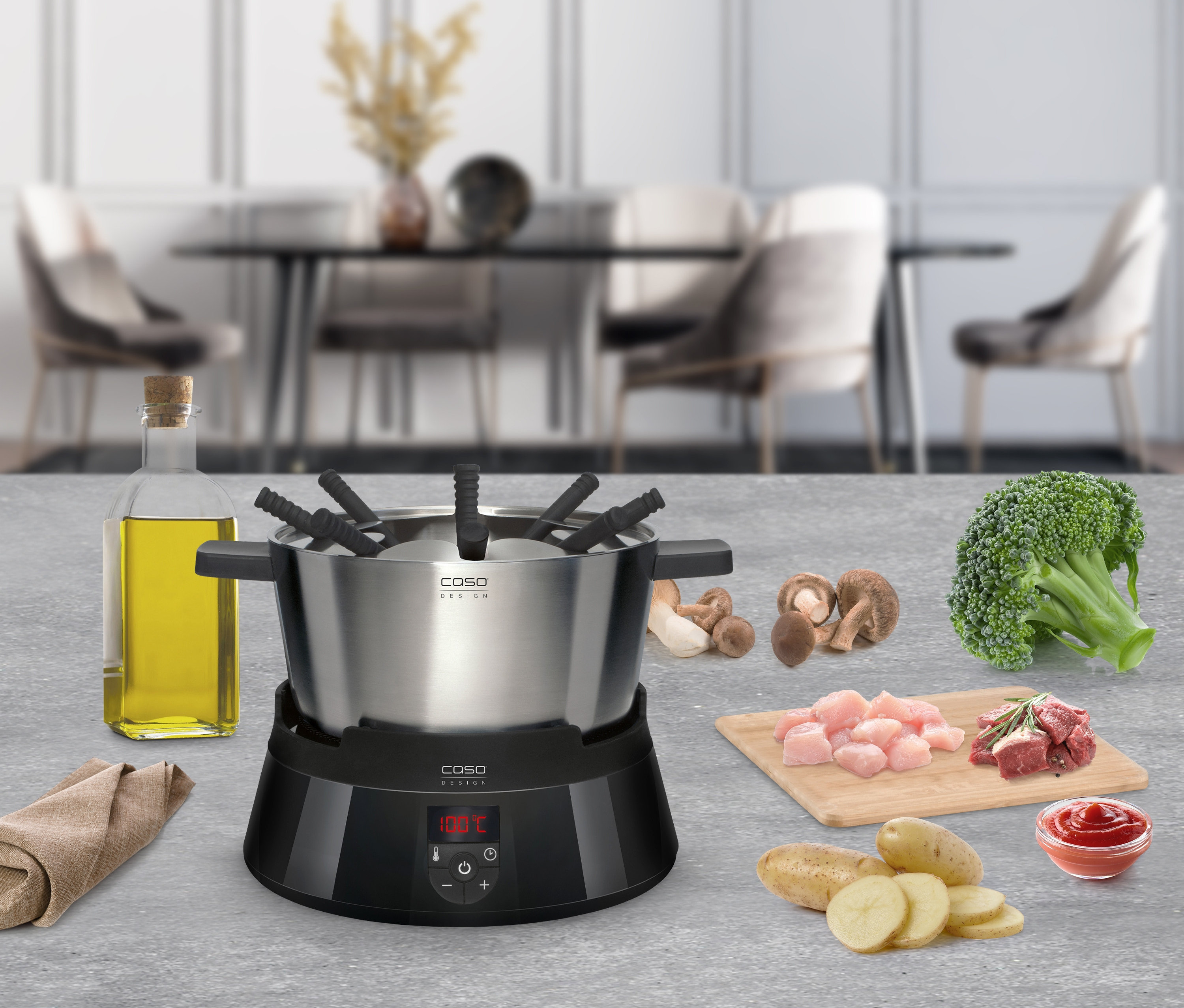 Thumbnail - Caso Induktions-Fondue - silber