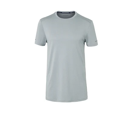 Grau meliertes Funktionsshirt.