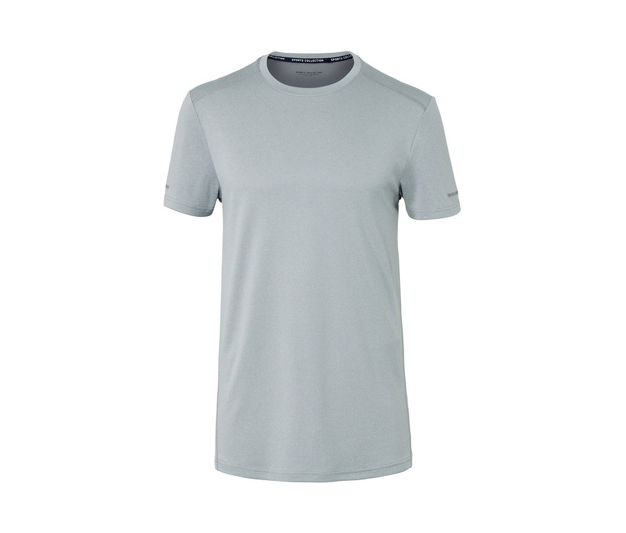 Grau meliertes Funktionsshirt.