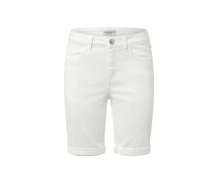 Weiße Bermuda Colored Jeans im Fit »Lea«.