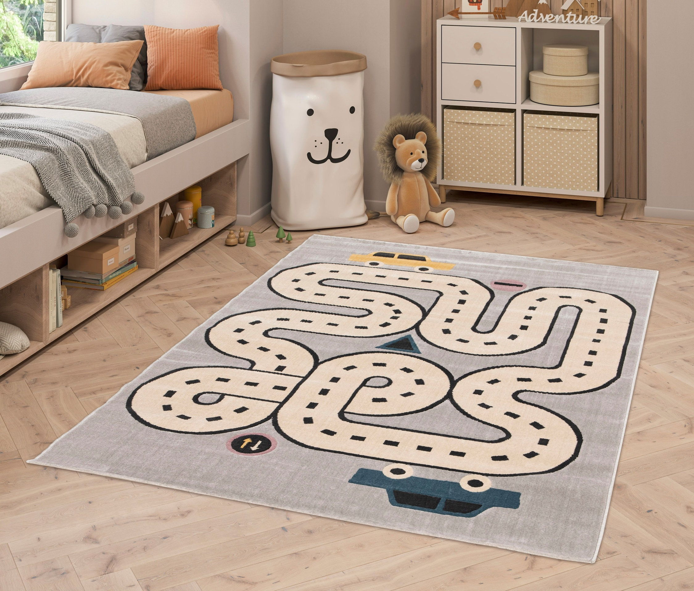 Thumbnail - Tchibo - Kinderteppich Cocoon »Städte« - mehrfarbig