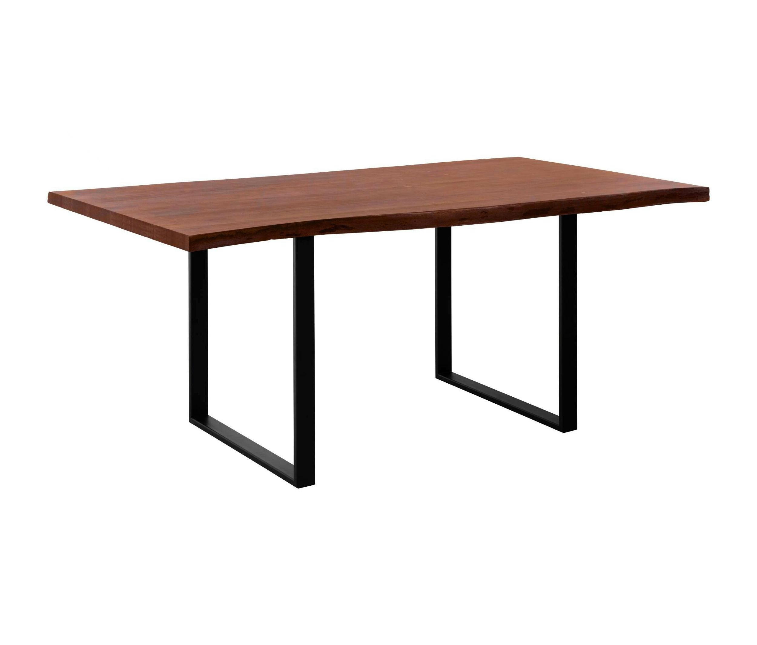 Eglo Tisch akazie dunkel - 180x90x76cm - dunkelbraun - Akazienholz / Metall