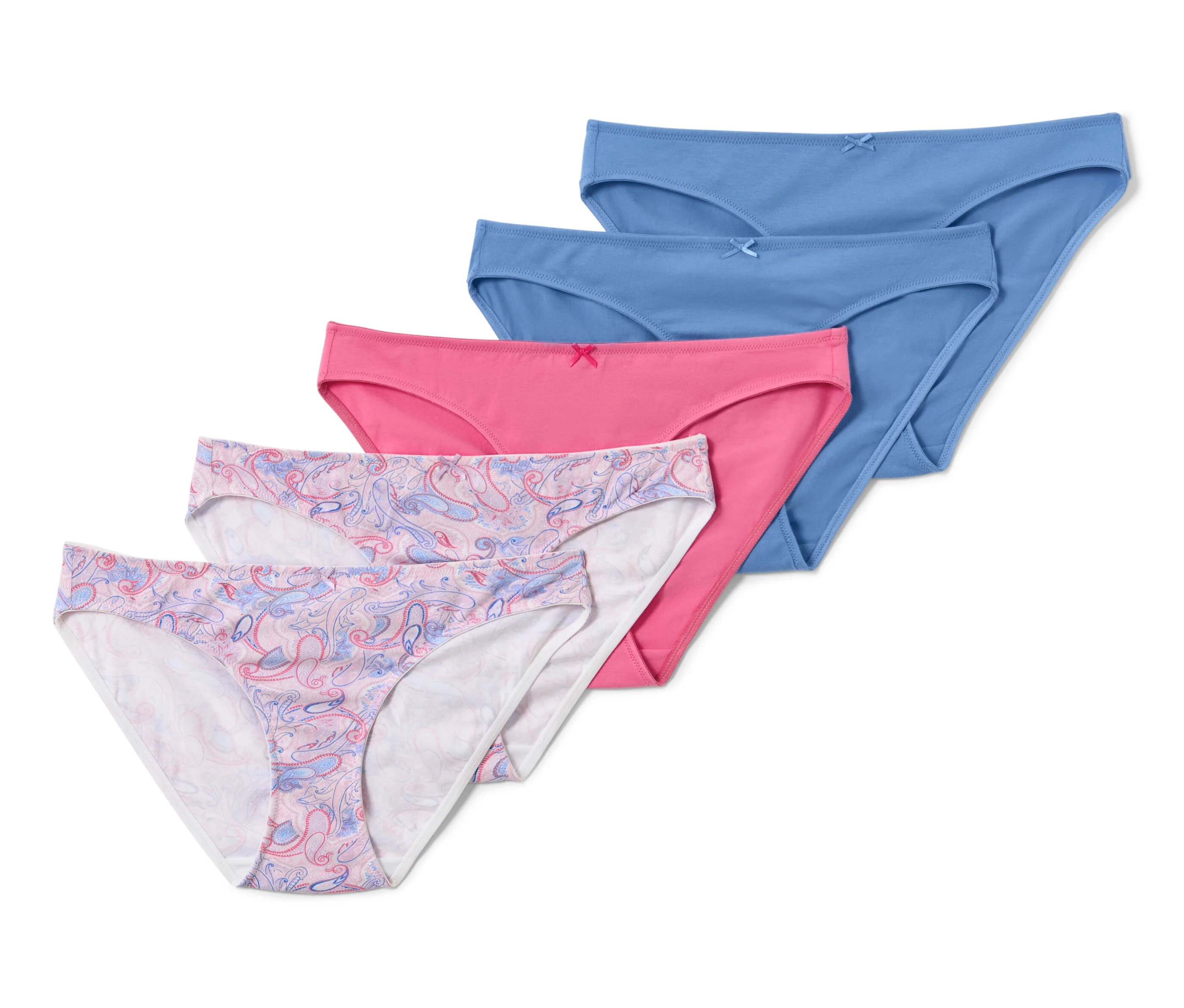 2x 1 günstig Kaufen-Tchibo - 5 Slips - Damen - Gr. S - hellblau. Tchibo - 5 Slips - Damen - Gr. S - hellblau <![CDATA[5 Slips, Alloverprint Farbe: 2x hellblau, 2x mit Paisley-Alloverprint, 1x rosé Material: 95% Baumwolle, 5% Elasthan Damen-Unterwäsche in angenehm weicher Bau