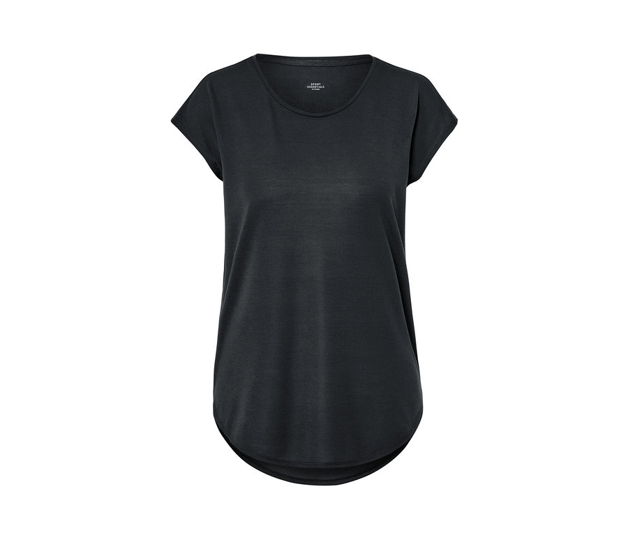 Ein anthrazitfarbenes Sportshirt.