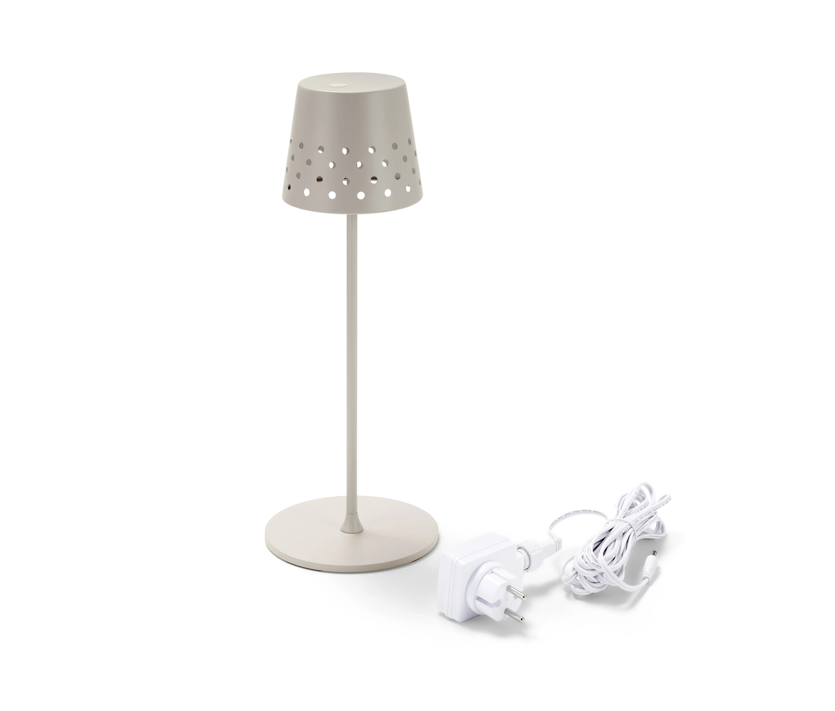 verzinkt günstig Kaufen-Tchibo - LED-Akku-Tischleuchte aus Metall - creme. Tchibo - LED-Akku-Tischleuchte aus Metall - creme <![CDATA[LED-Akku-Tischleuchte aus Metall Farbe: Cremeweiß Material: Schirm 100% Polyethylen Leuchtenschirm, Gestänge und Fuß Metall, verzinkt und pulverb
