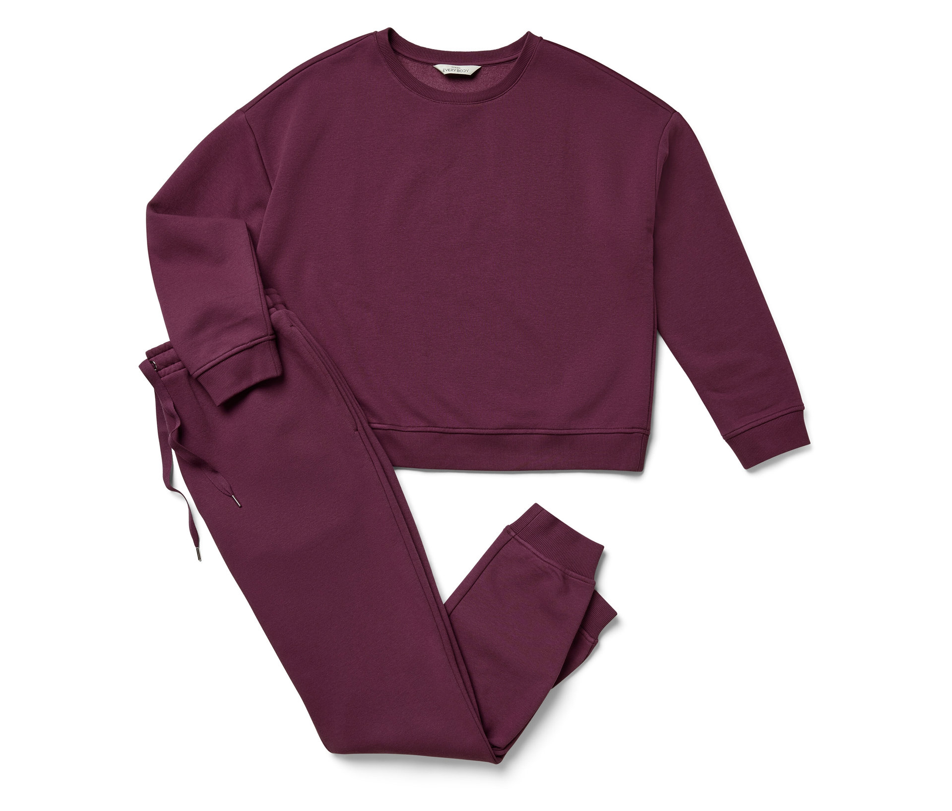 Loungewear-Anzug - Damen - Gr. XXL - bordeaux - bordeaux