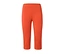Orangefarbene 3/4-Stretchhose.