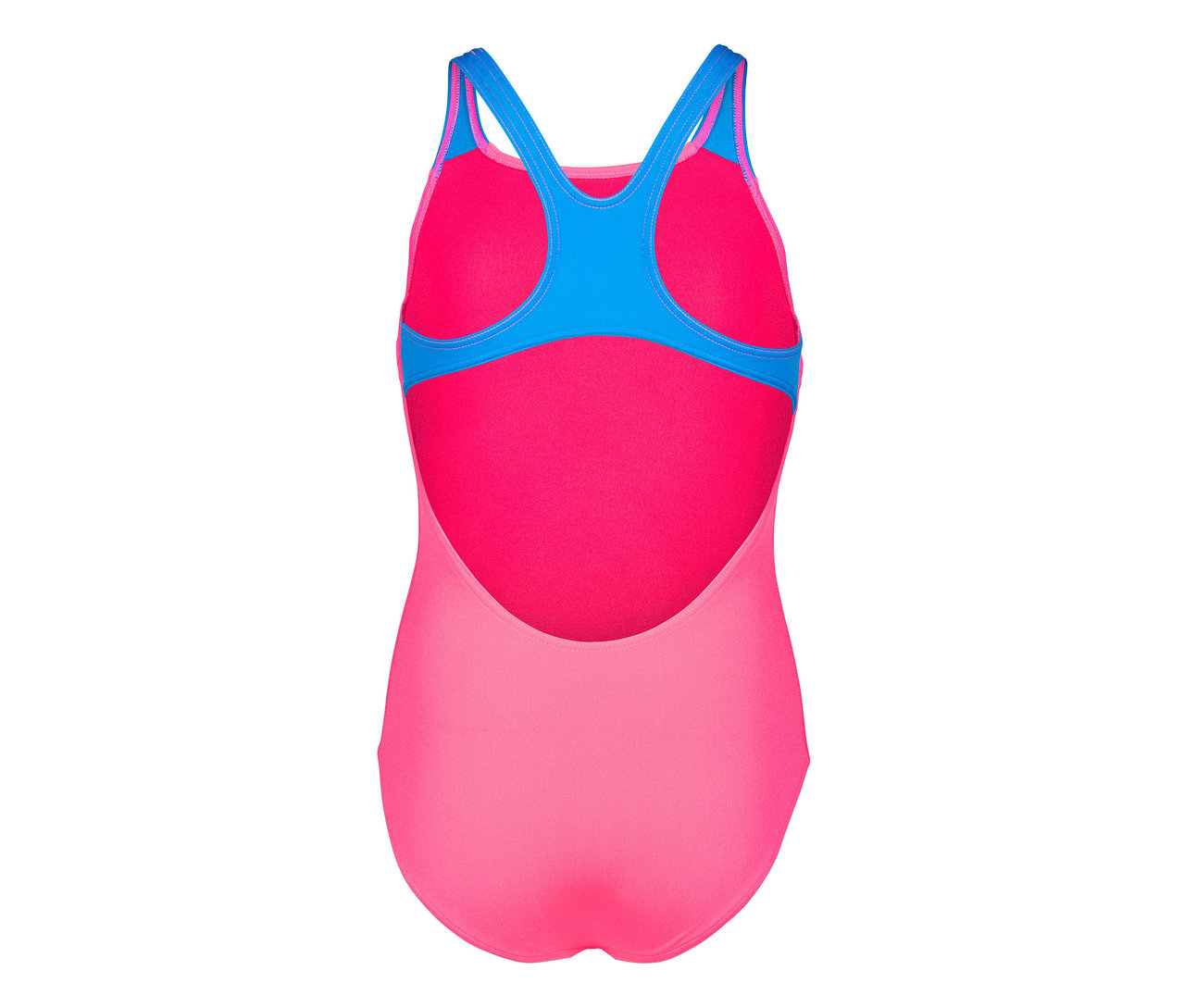 Pinkfarbener arena Performance Kinder-Badeanzug Poseidonia Swim Pro Back von hinten.