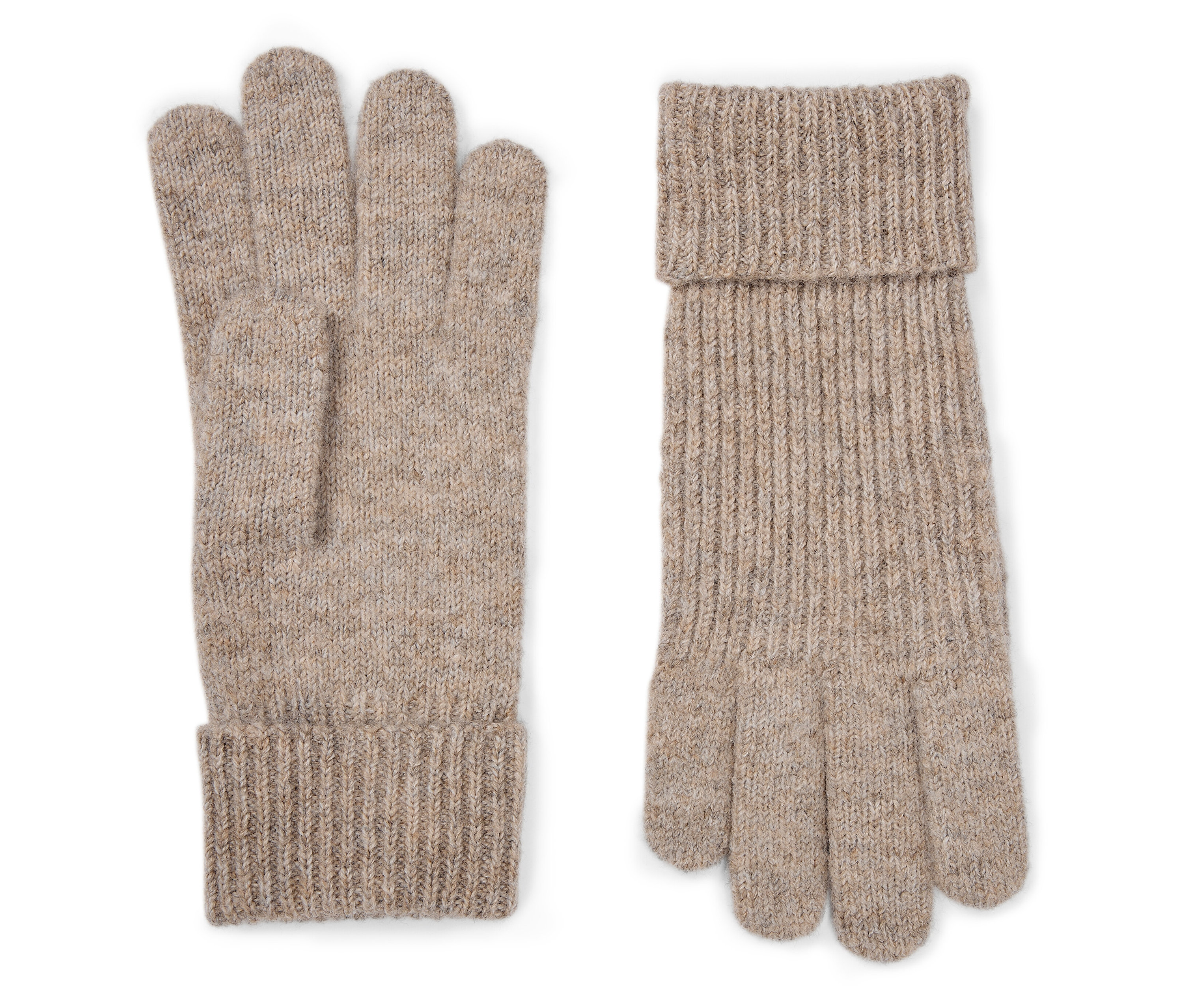 Tchibo - Kinder-Strickhandschuhe - Herren - Gr. 134-152 - beige