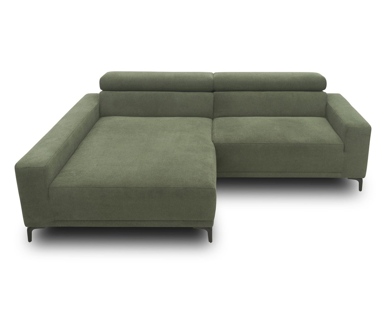 DOMO collection Sofa, grün links.