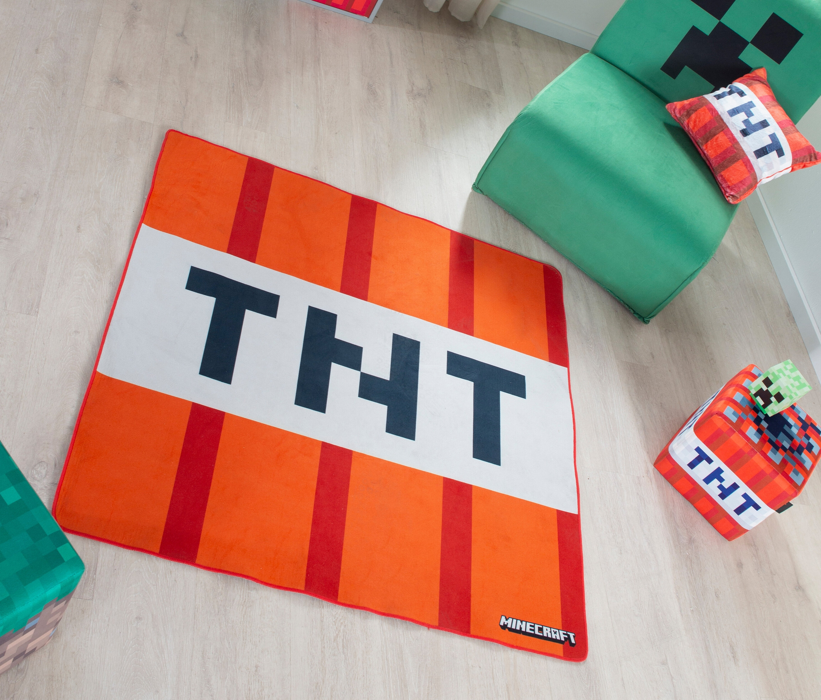 Thumbnail - roba Minecraft Teppich »Tnt« - schwarz