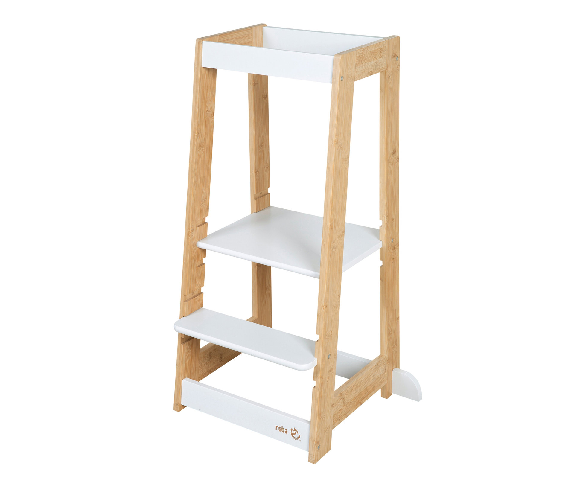 roba Lernturm holz weiß - 54x43,5x88cm - weiß -
