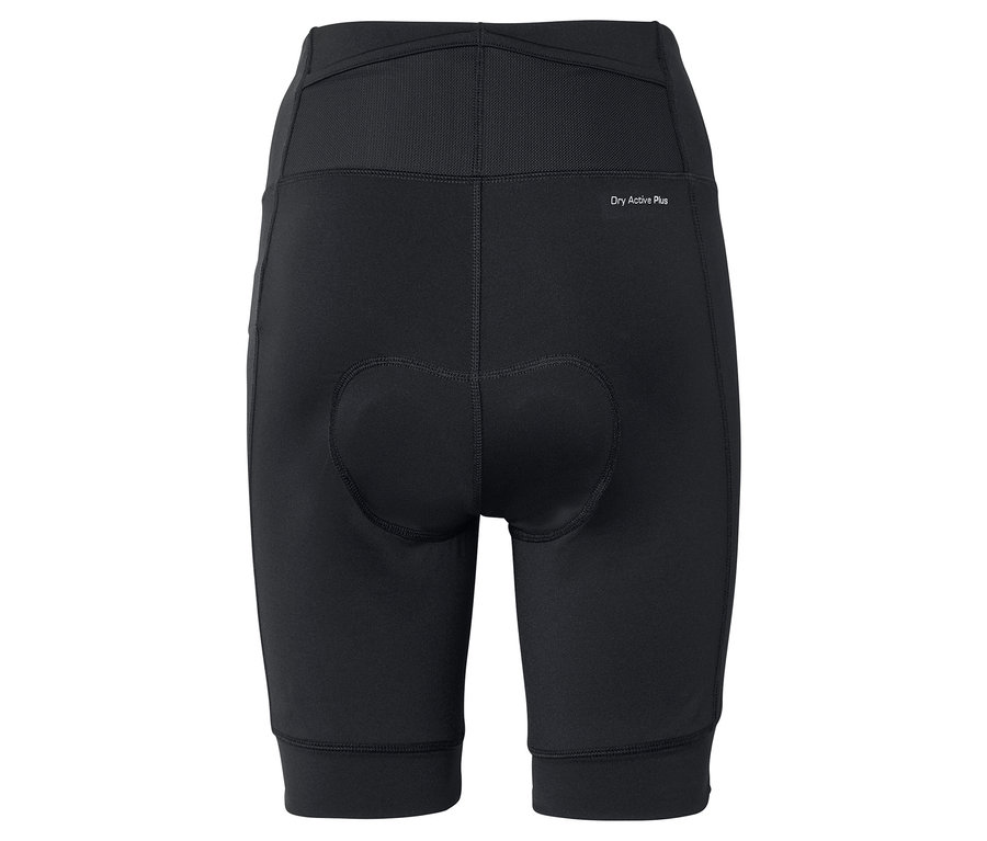 Schwarze Radhose von hinten.