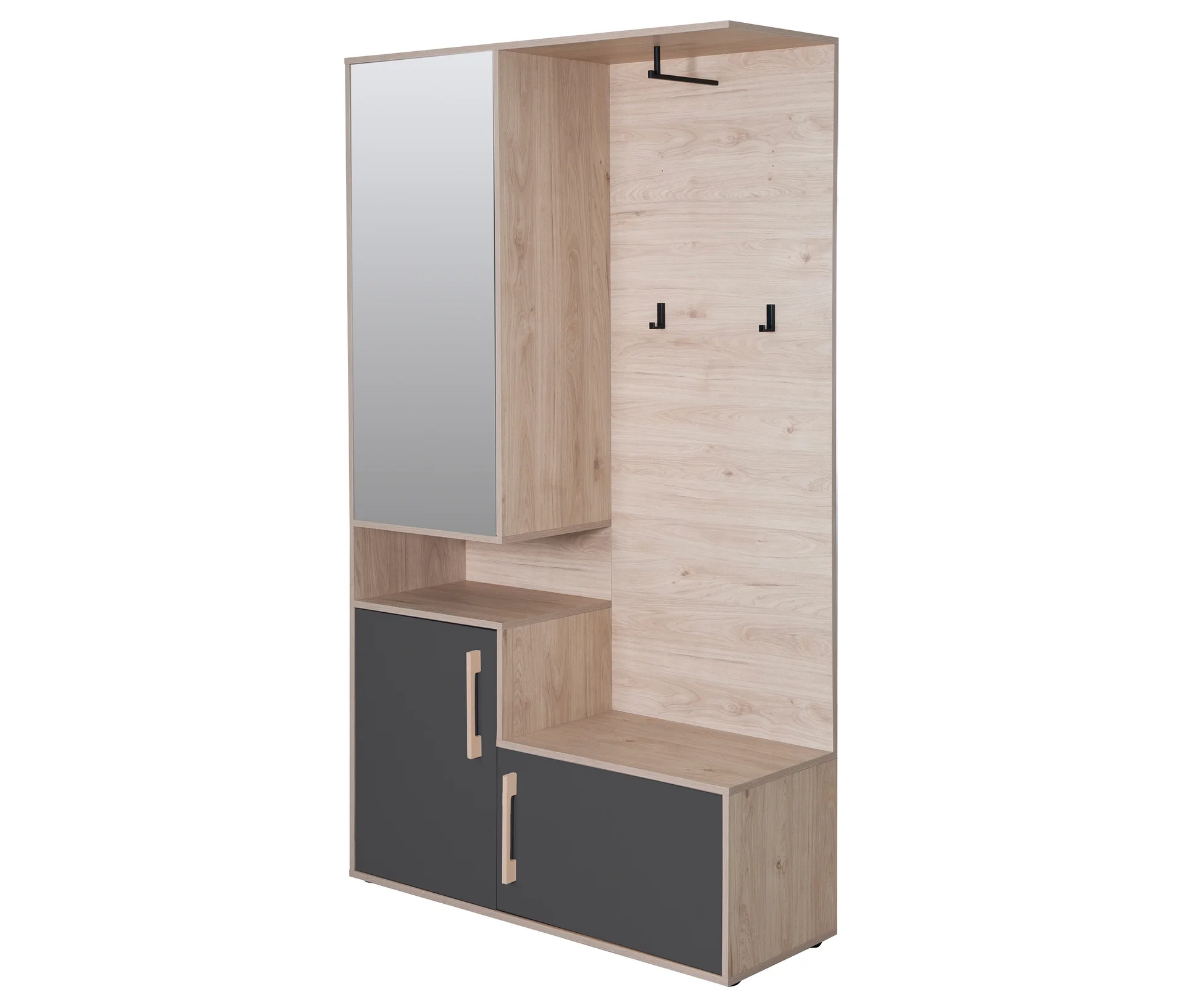 Roba Kompaktgarderobe »Entry« - 117x38x198cm - anthrazit -