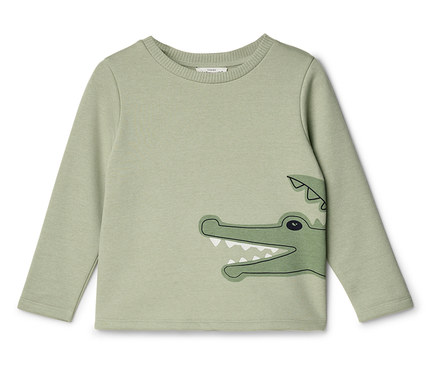 Kinder-Sweatshirt mit Krokodil-Print