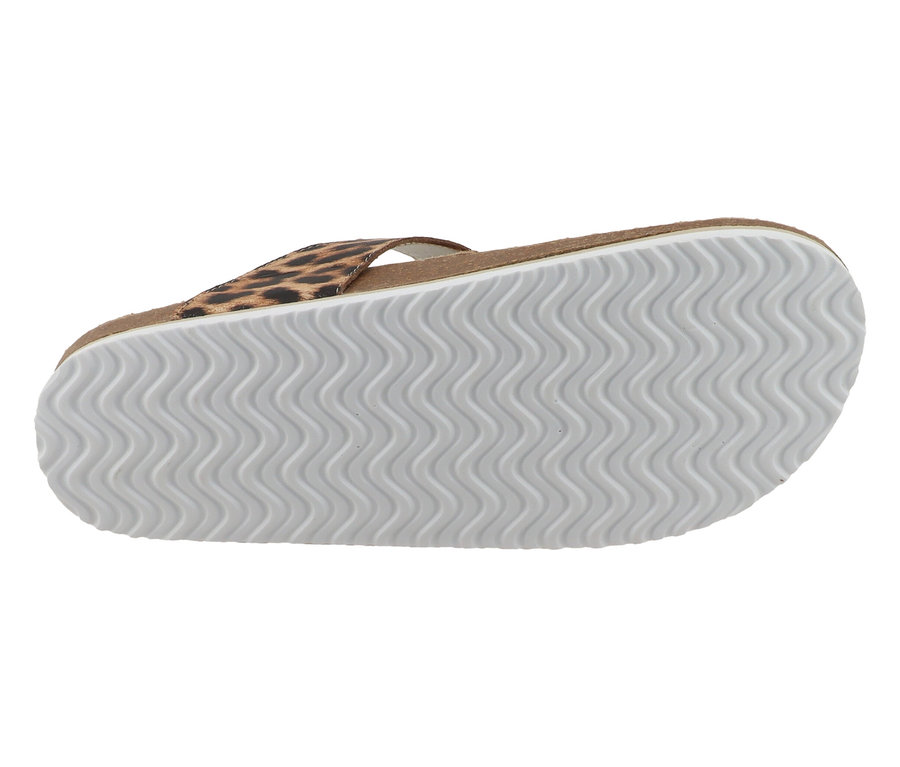 Sohle und Leo-Riemen des Tom Tailor Zehentrenners.