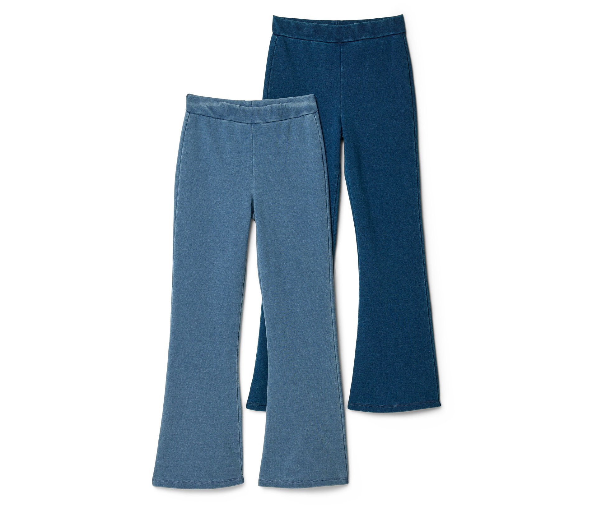 Tchibo - 2 Kinder-Flared-Jeggings - Mädchen - Gr. 110/116 - dunkelblau