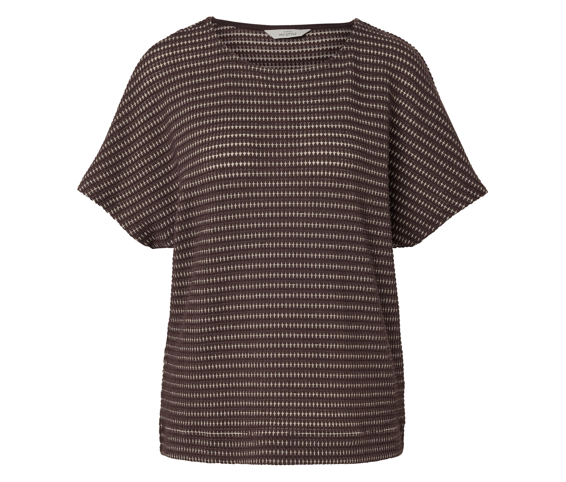 Tchibo - Strukturiertes Shirt - Damen - Gr. XL - creme