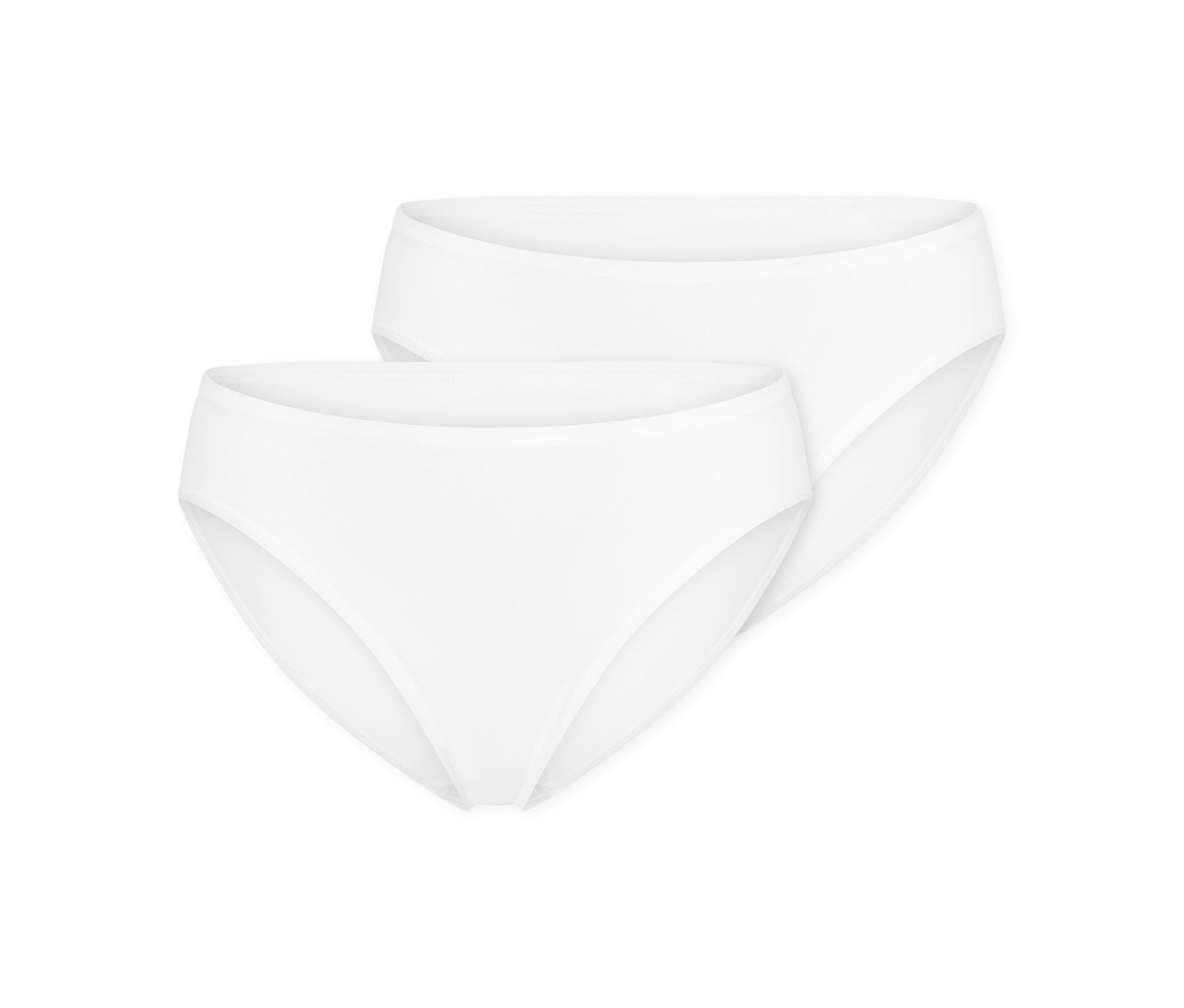 2 Schiesser Tai-Slips - Damen - Gr. 40 - weiß