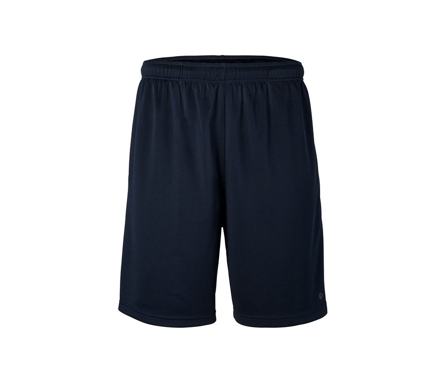 Eine marineblaue Sportshorts.