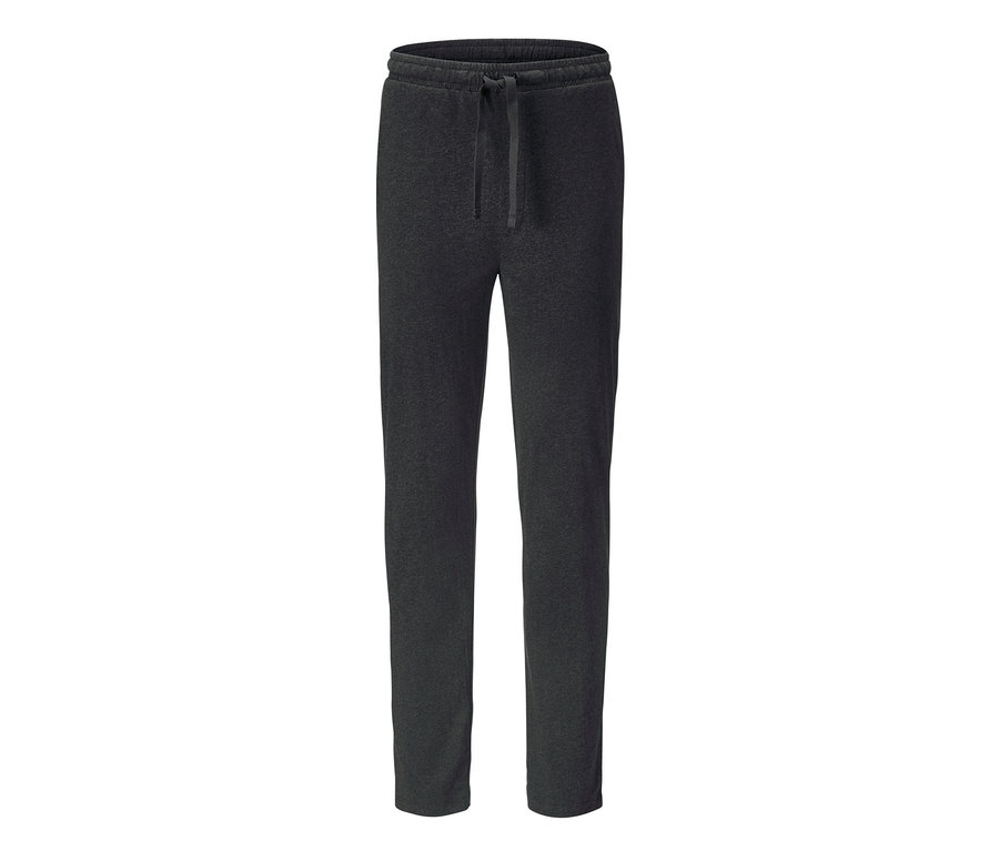 Graue Pyjamahose mit Kordelzug.